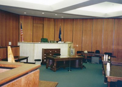 The courtroom shot in 1997