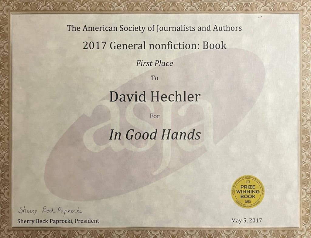 ASJA Book Award: 2017 General nonfiction Book