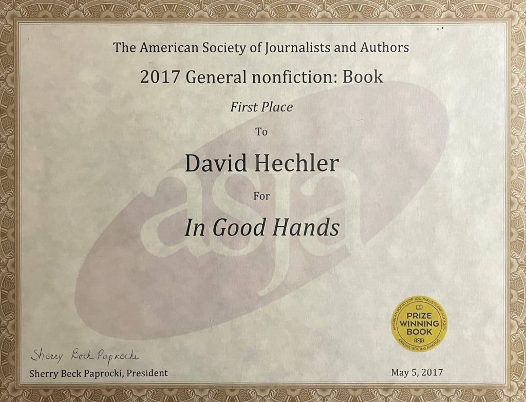ASJA Book Award: 2017 General nonfiction Book